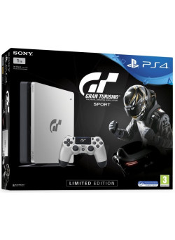 Игровая приставка Sony PlayStation 4 Slim 1TB Limited Edition (Silver Black) (CUH-2008B) + Gran Turismo: Sport